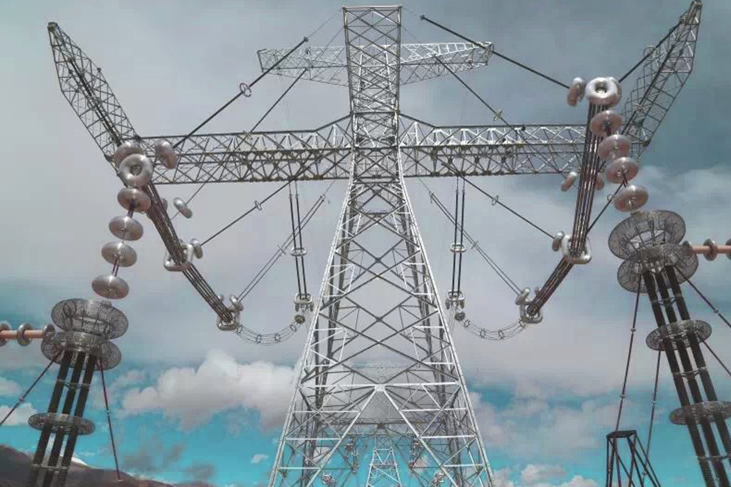 Tibet-1300kV-High-Voltage-Transmission-Line-Project-2018