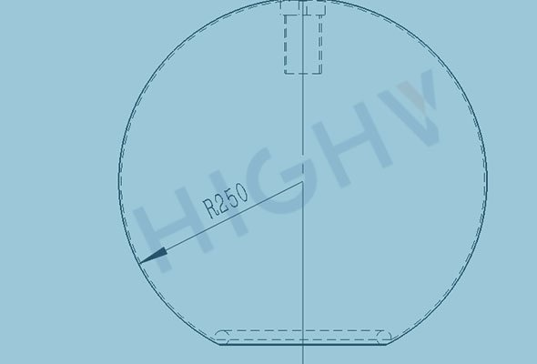 Aluminium-Corona-Abschirmkugel-Aussendurchmesser-Design